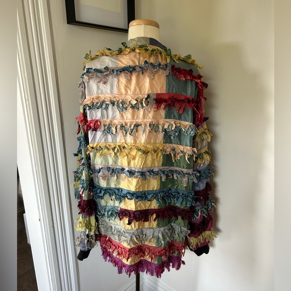 Vintage Paula Sweet Muslin Mink Colourful Cardigan Jacket - Picture 3 of 6